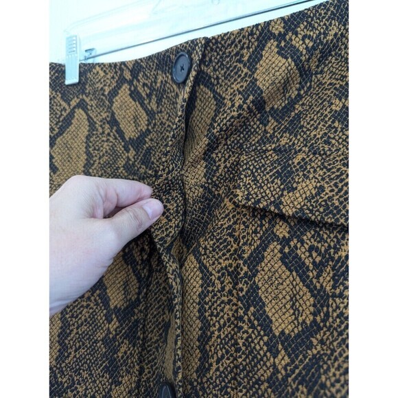 Joie Mini Skirt Womens Size 2 Brown Snake Print - Picture 6 of 12